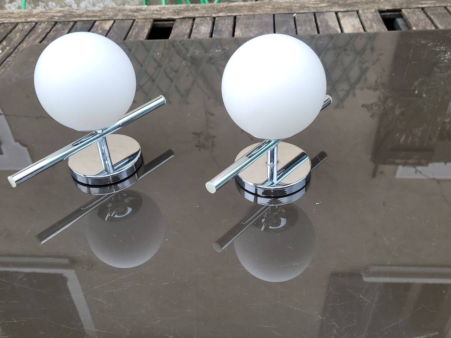 Vintage Chrome Wall Lamp