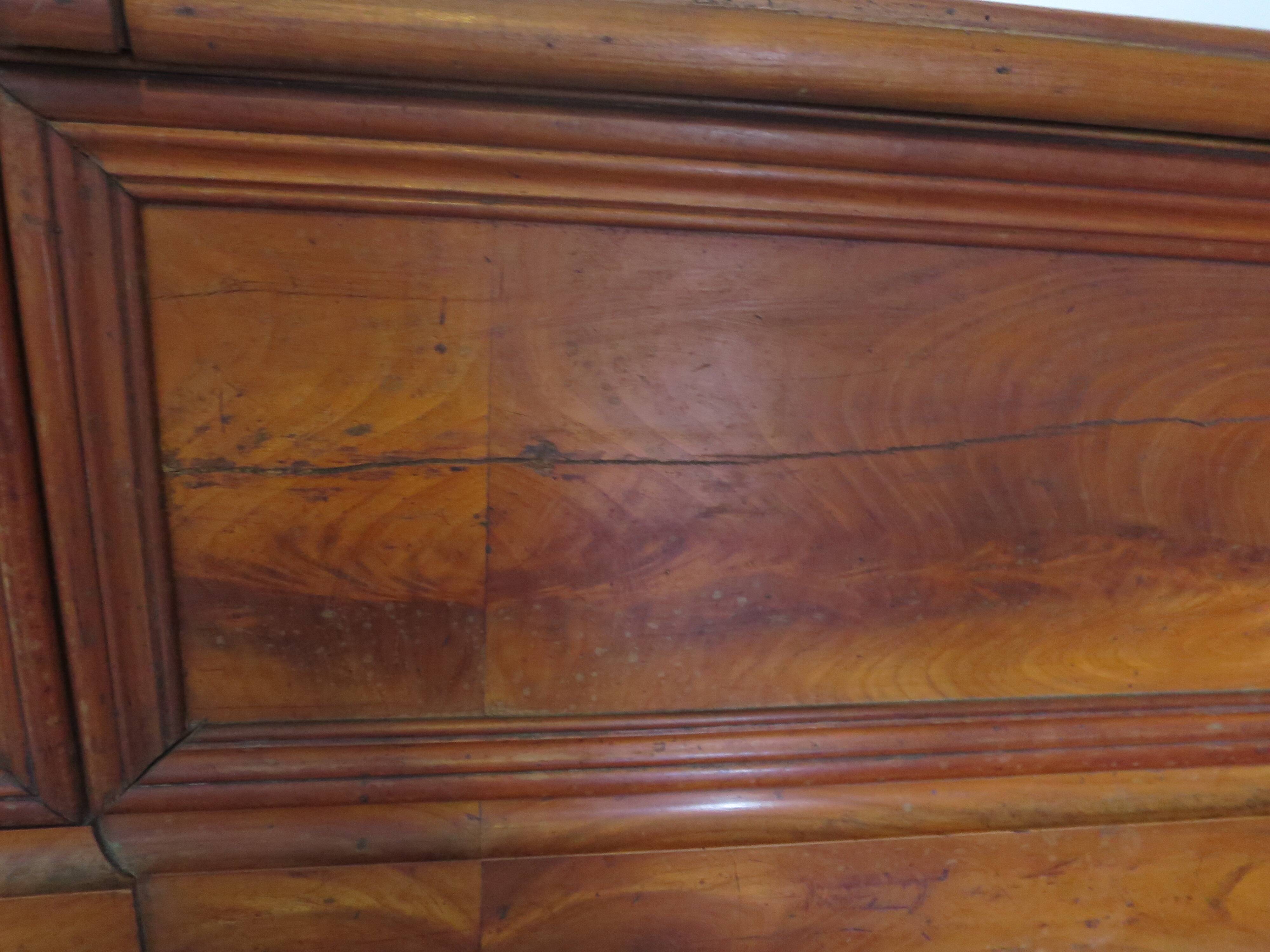 Antique trunk bench - Louis Philippe style - trunk seat - solid wood