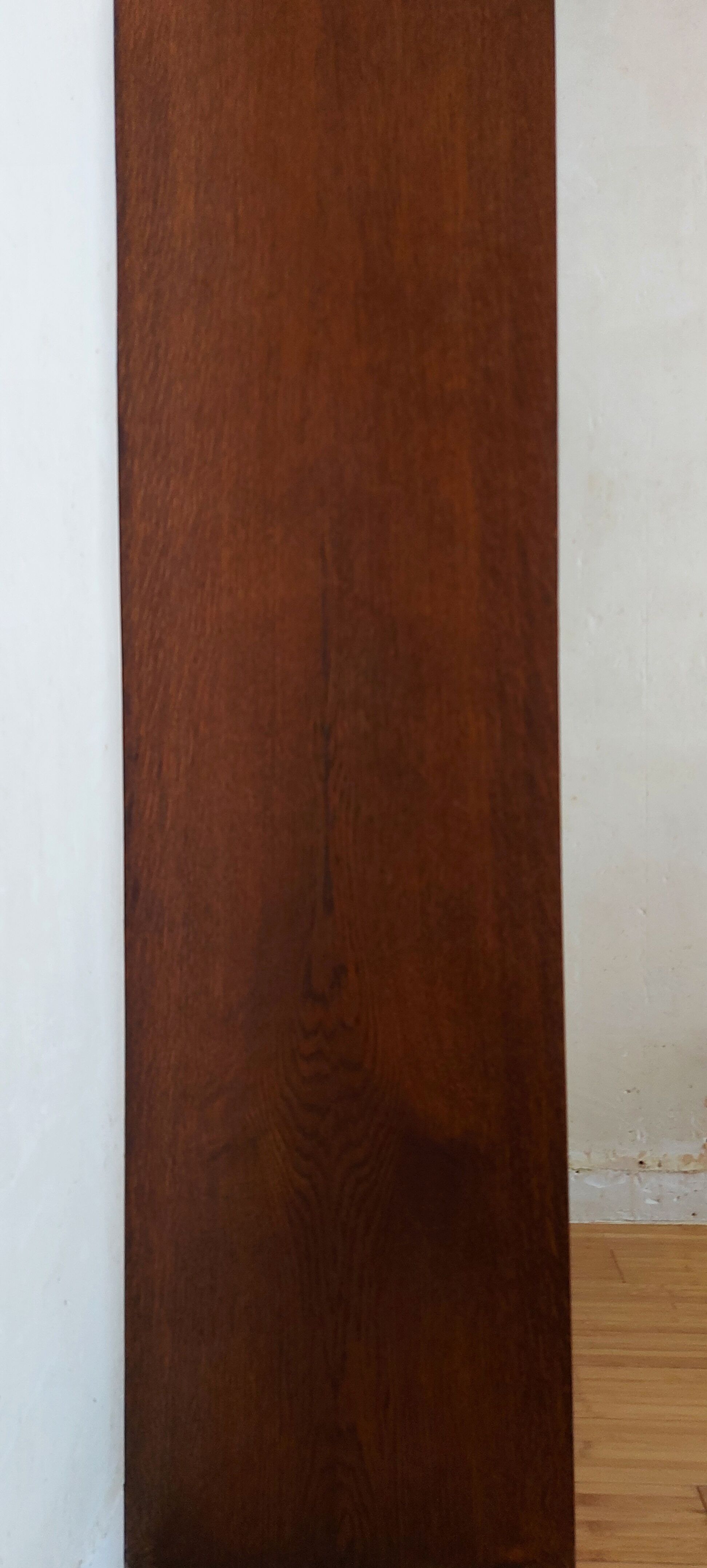 Double frame cabinet with solid oak curtains 50s