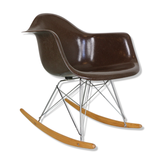 Charles & Ray Eames "Rar" Brown Original Rocking Chair, 1977