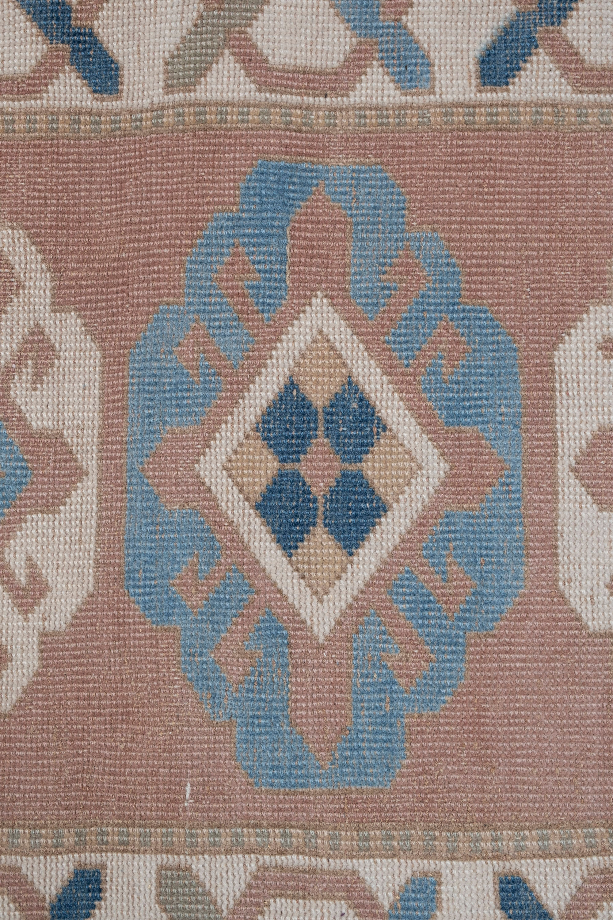 Vintage anatolian oushak kars runner rug 80 x 380 cm