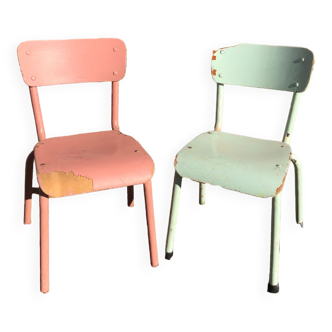 Old children's chairs