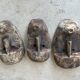 Large Timor mask in patinated wood H:50cm (1)