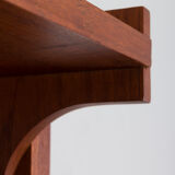 Italian free standing wall unit room divider with a desk in the style of Vittorio Dassi, 1960s
