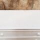 Commode vintage en rotin blanc