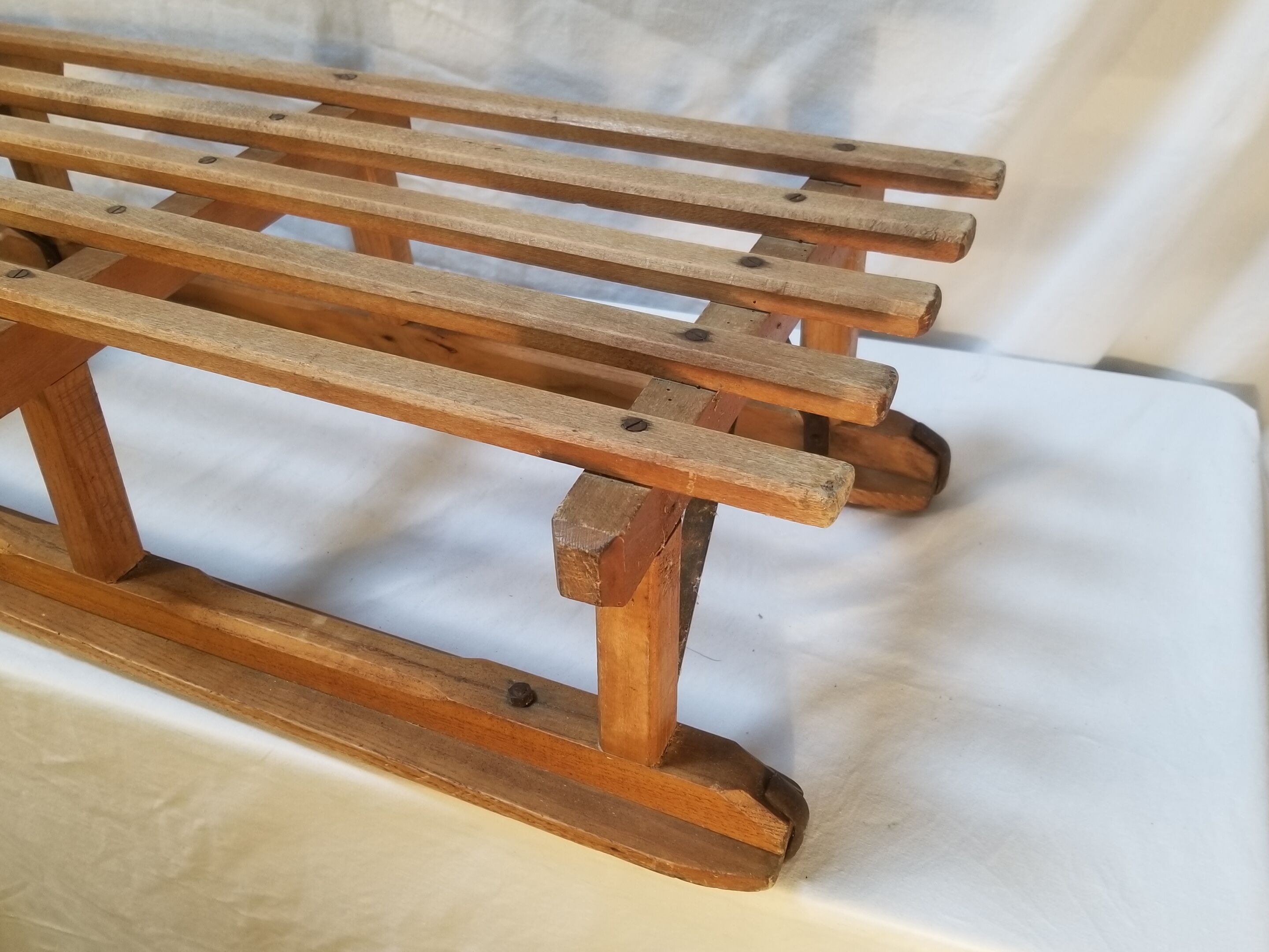 Old wooden sledge large size - 104 cm