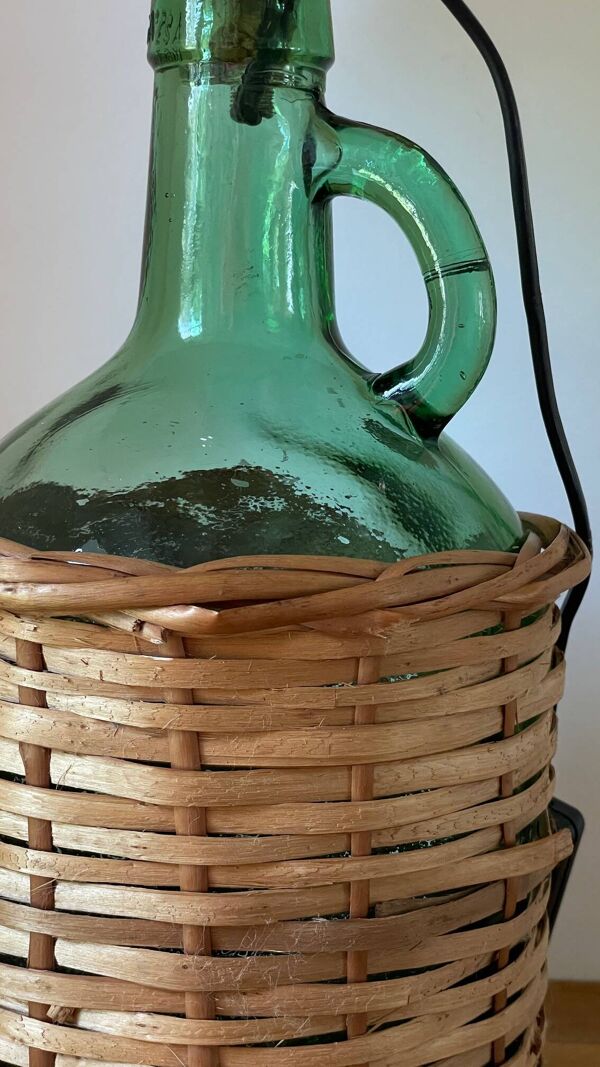 Lampe dame-jeanne vintage