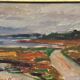 Original Swedish Oil on Canvas – “Coastal Landscape” by Gunnar Stenqvist