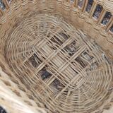 Old and large wicker baker's basket - 1920s-30s