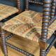 Paire de fauteuils anciens dits "Bobine"