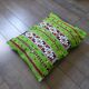 Coussin kilim vert marocain