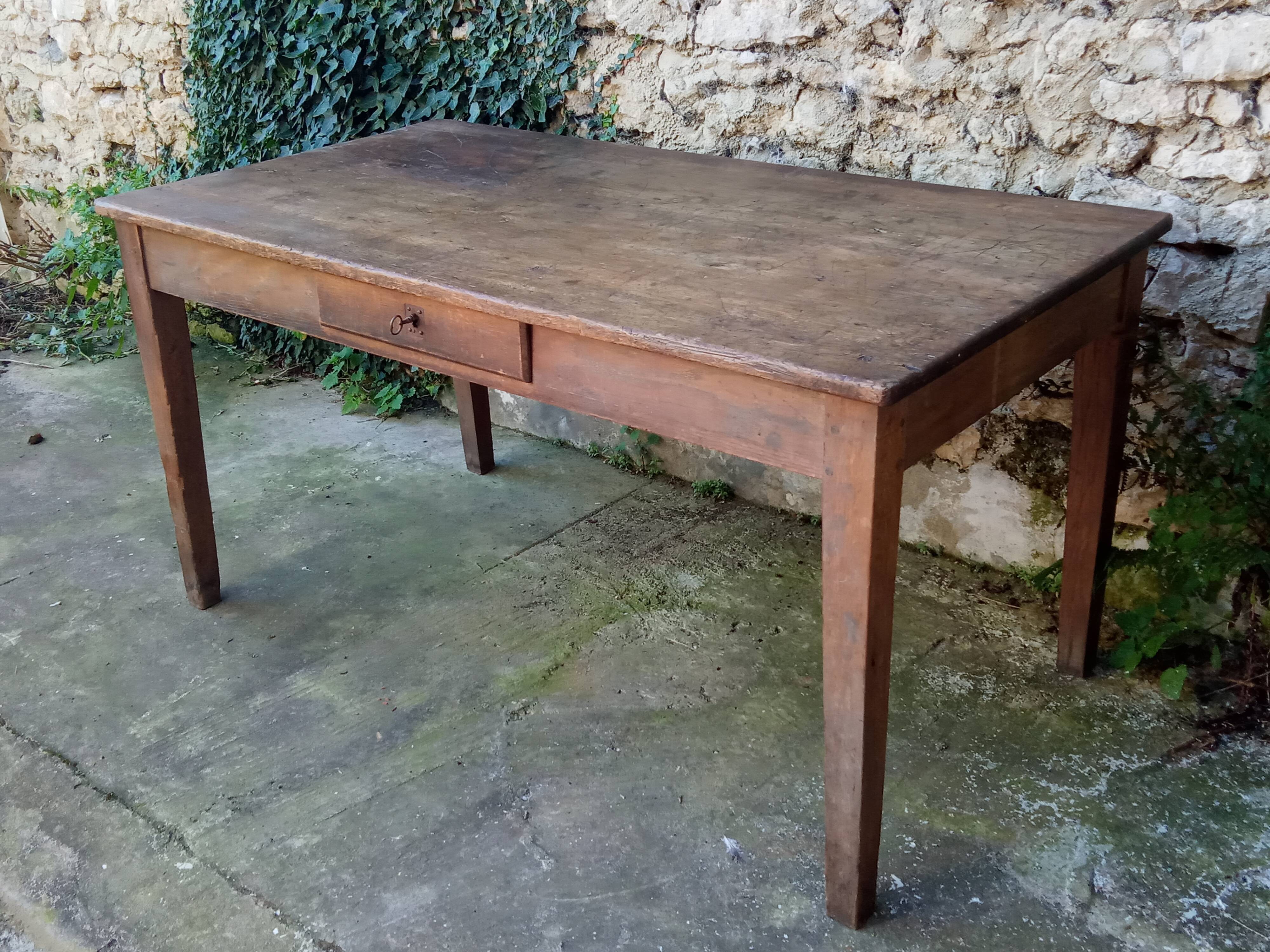 Farmhouse table 19th in oak