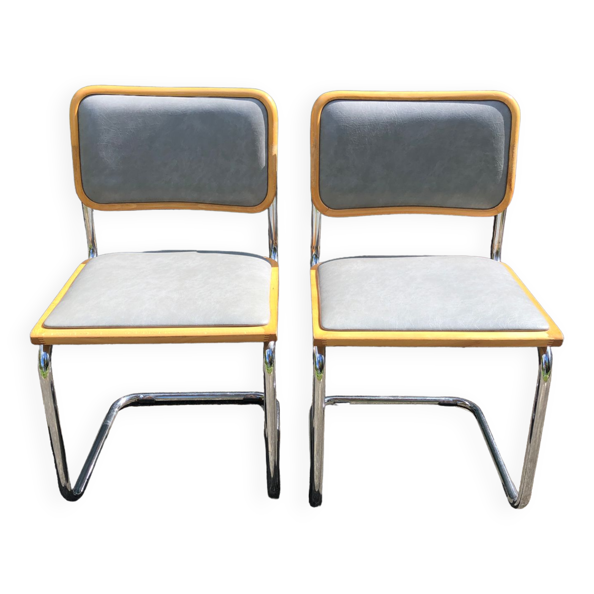 Pair of chairs b32 Marcel Breuer Made in Italy