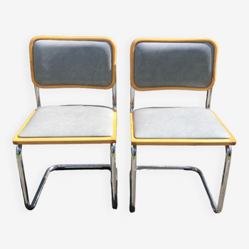 Pair of chairs b32 Marcel Breuer Made in Italy