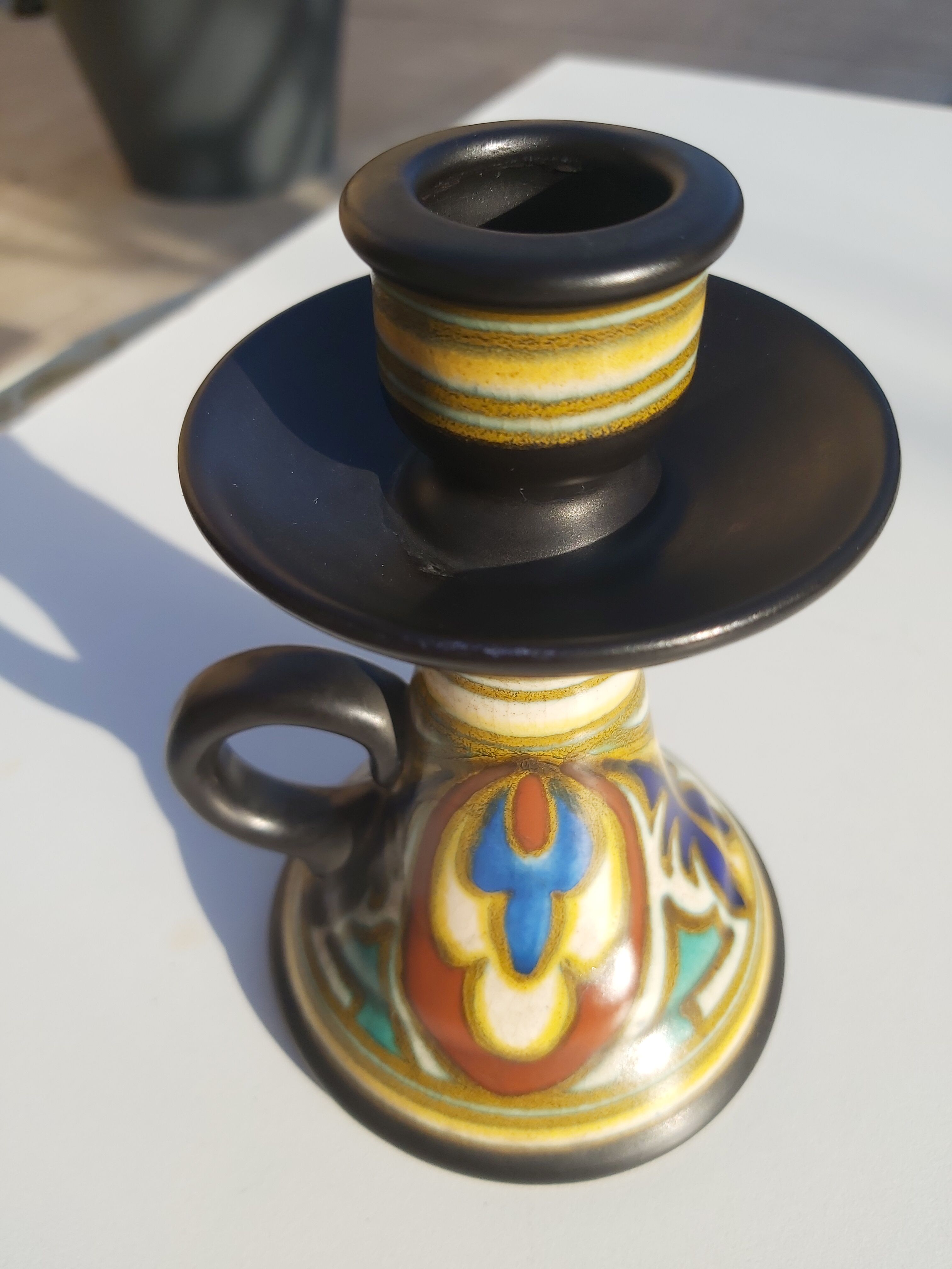 Gouda Holland Earthenware Candle holder