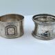 Two rounds of fine nineteenth silver towels louis xvi minerve style
