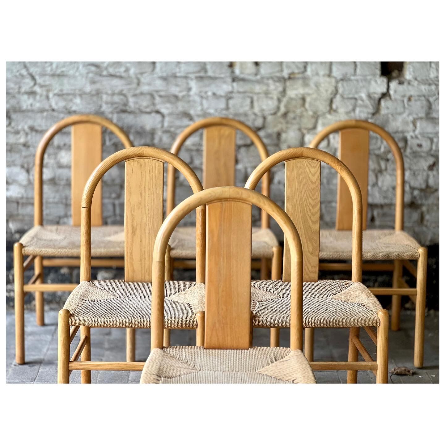 'Thalia' chairs by annig sarian for tisettanta, italy 1980s, set of 6