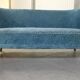 Sofa 50s 60 blue gray