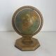 Globe vintage 1920 terrestre mappemonde métal USA - 25 cm