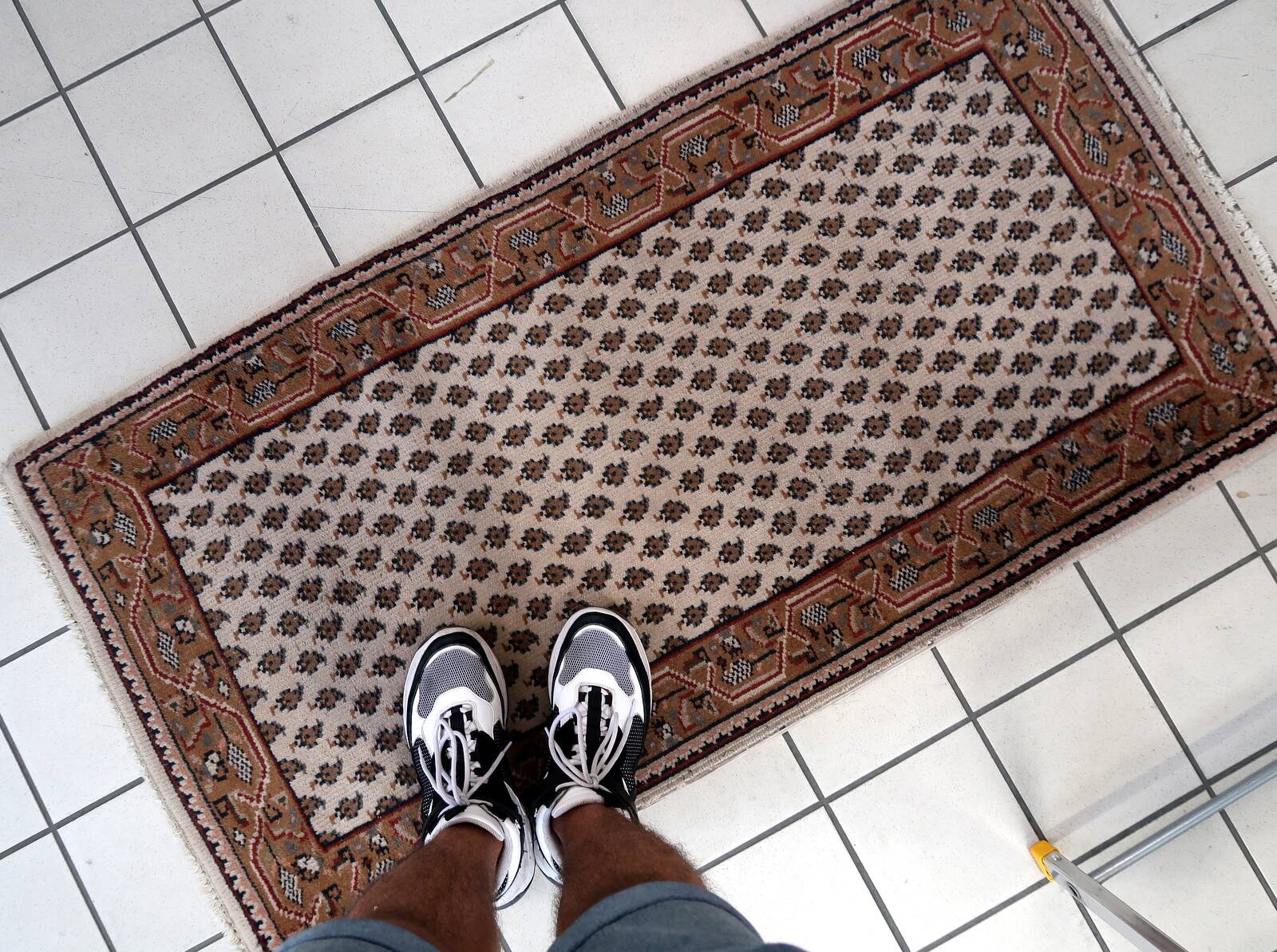 Tapis vintage fait main Seraband indien – 73 cm x 143 cm