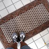 Tapis vintage fait main Seraband indien – 73 cm x 143 cm