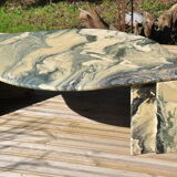 70s marble coffee table