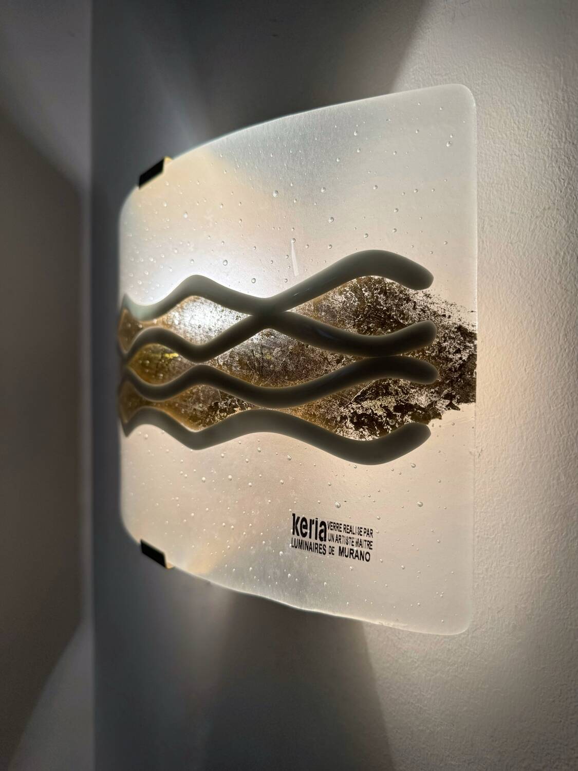 Murano glass wall lamp