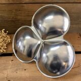 Vintage dish in stainless steel bamboo handle