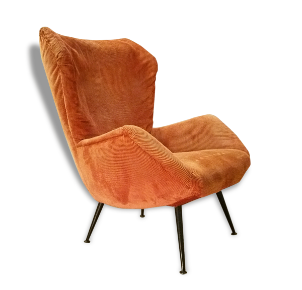 Fauteuil Wing chair Bergere easy chair années 50
