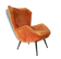 Chair Wing chair Bergère flesh years easy 50