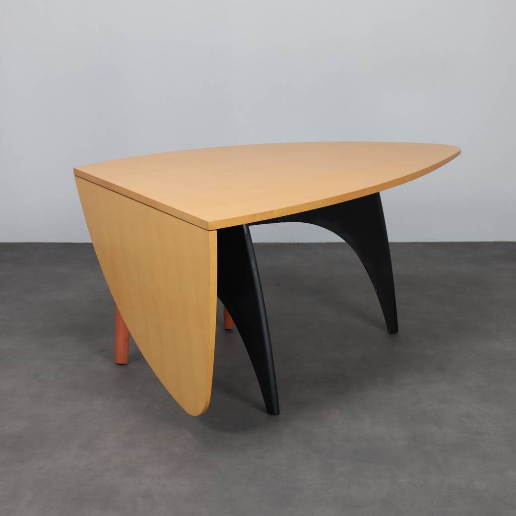 Table à manger extensible postmoderne 'Foliant' par Dick Spierenburg pour Castelijn, 1990