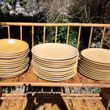 Set of 35 stoneware plates