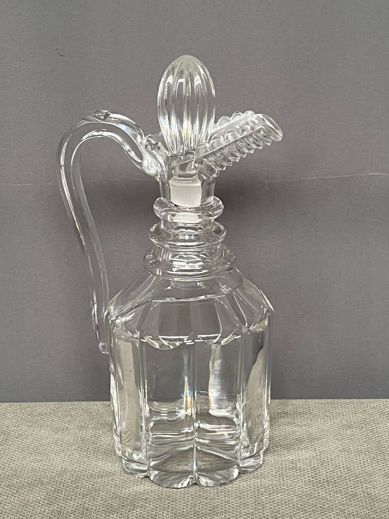 Antique solid crystal jug.