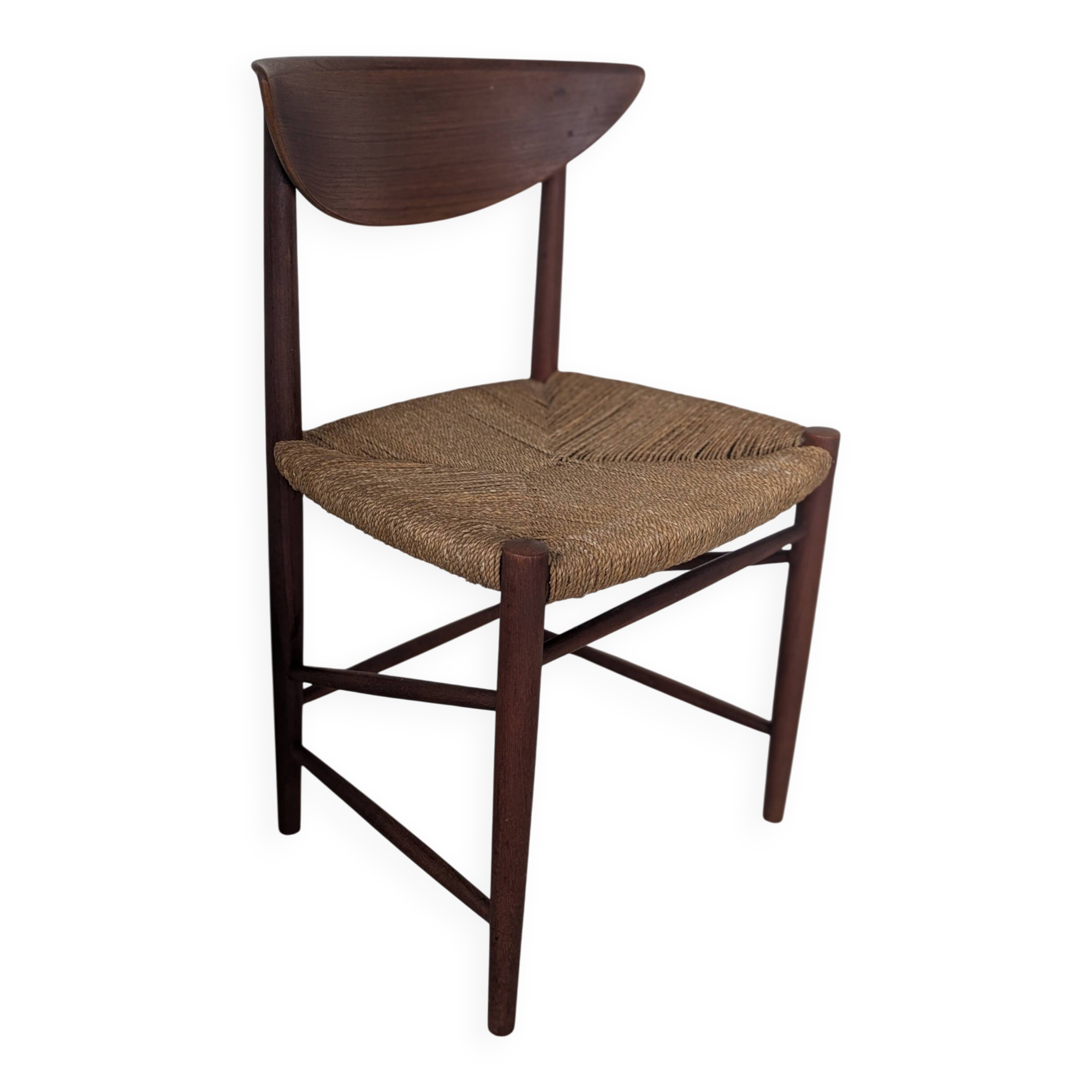 Teak and rope chair by Peter Hvidt and Orla Molgaard