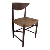 Chaise en teck et cordage par Peter Hvidt et Orla Molgaard
