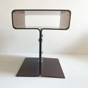 Side table or bedside table, smoked Altuglas, Michel Dumas, 1970s.