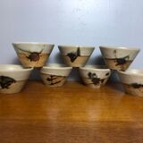 7 ceramic bowls pottery la Colombe