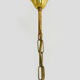 Old lantern with 4 faces in glass, chandelier in gilded bronze and glass, year 60