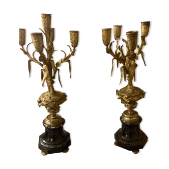 Pair candelabra Napoleon lll