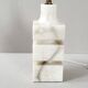 Vintage 1970 lamp in marble & brass