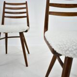 1960s Set of Four Dining Bentwood Chairs by Ton, Czechoslovakia