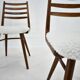 Ensemble de quatre chaises de salle à manger en bois courbé des années 1960 par Ton, Tchécoslovaquie