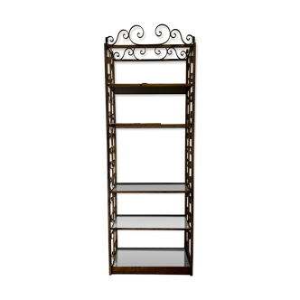 Wrought iron bookcase