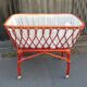 Rattan baby cot 70s