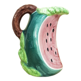 Barbotine watermelon jug