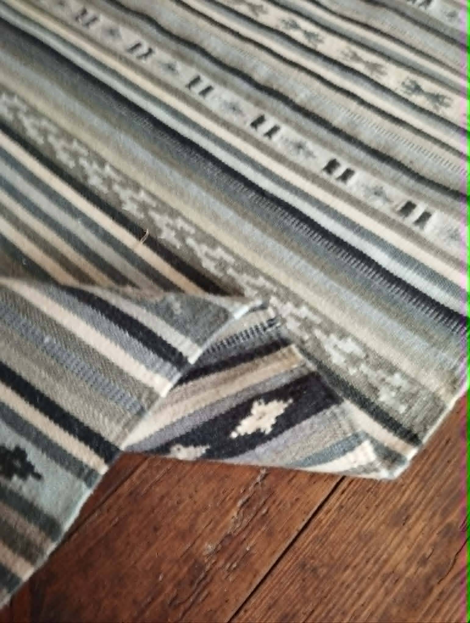 Kilim Kattrup Indien fait main 200x137cm