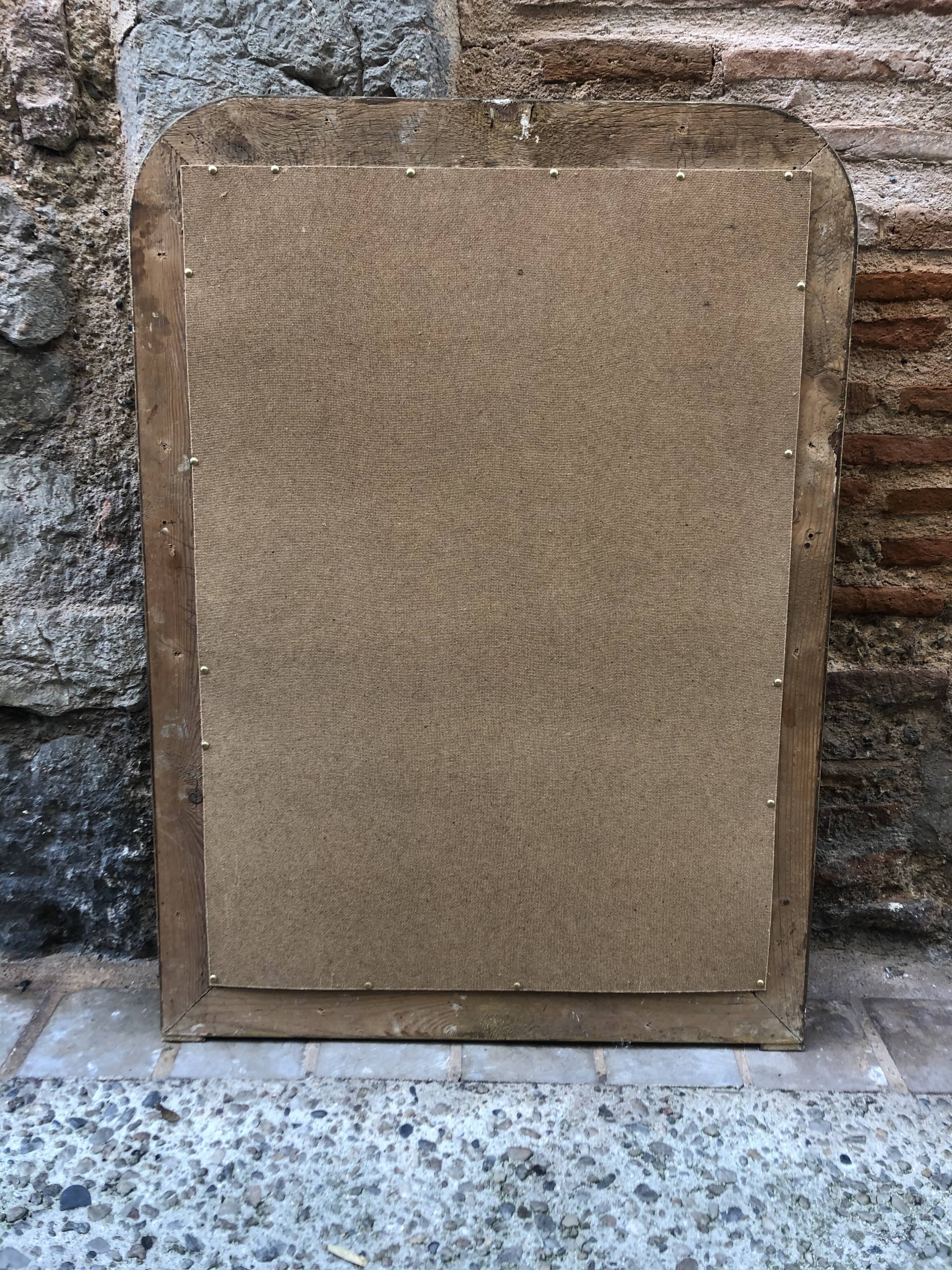 Golden mirror 103x74cm