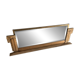 Miroir art déco à poser, bois et métal