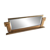 Art Deco mirror to place, wood and metal