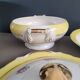 Soup tureen and 3 dishes Digoin & Sarreguemines model Graziella - Ref 921